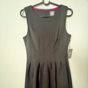 Vince Camuto VC9M8473 Black Midi Dress Sleeveless Size 12 NWT